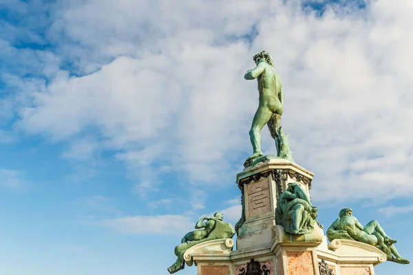 Beroemde David beeldhouwkunst in Florence. Stockfoto