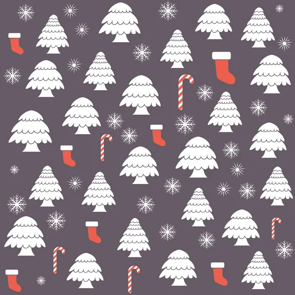 无缝隙圣诞图案 — 图库矢量图片