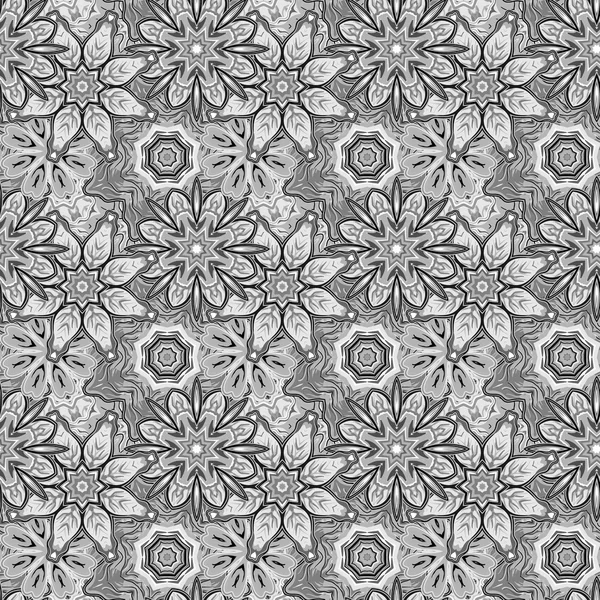 Motif floral sans couture avec des fleurs. — Image vectorielle