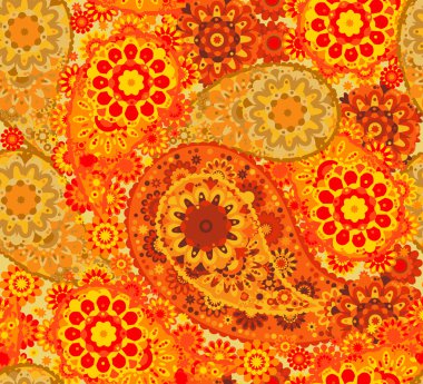 Vektör seamless modeli Doğu tarzı. Tasarım için renkli öğe. Süs dantel oyma arka plan. Süslü çiçek dekor duvar kağıdı. Sonsuz doku. Renkli Dolgu.