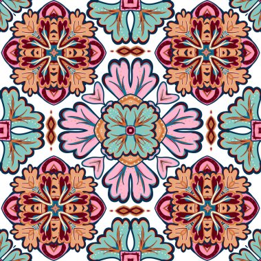 Muhteşem sorunsuz patchwork modeli gelen koyu mavi ve beyaz Fas, Portekiz fayans, Azulejo, süsler. Duvar kağıdı, desen dolgularını, web sayfası arka planı, yüzey dokuları için kullanılabilir