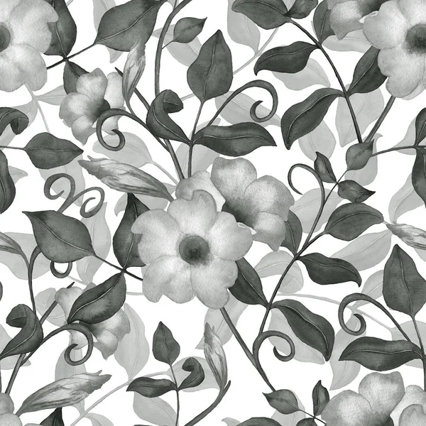 Aquarell Frühling Blumen Garten nahtlose Muster — Stockfoto