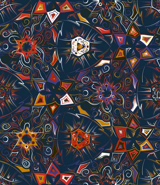 Abstrakt geometriskt sömlöst mönster med djurtryck. Trendiga handritade texturer. Modern abstrakt design för affisch, omslag, tyg och andra användare — Stock vektor