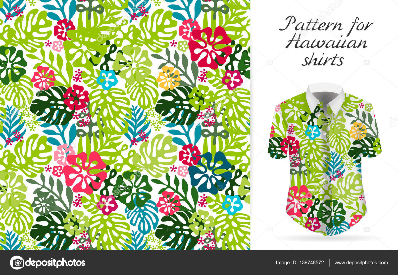 Download Hawaiian Aloha Shirt An Icon In A Flat Style Isolated On White Background Stock Vector Image By C Leezarius 139748572
