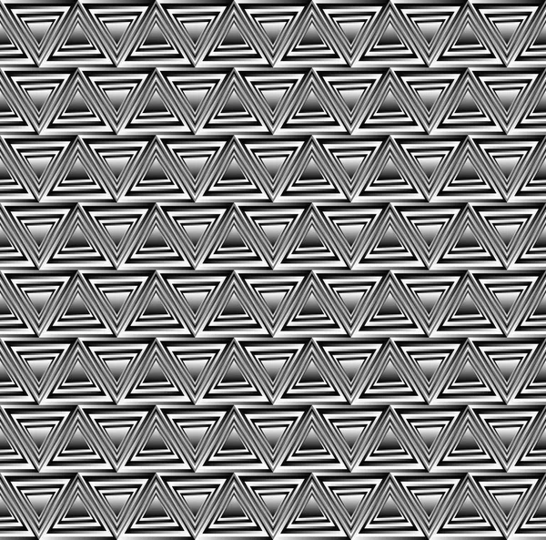 Spiraldreieck nahtloses Muster. Optische Täuschung. Vektor — Stockvektor