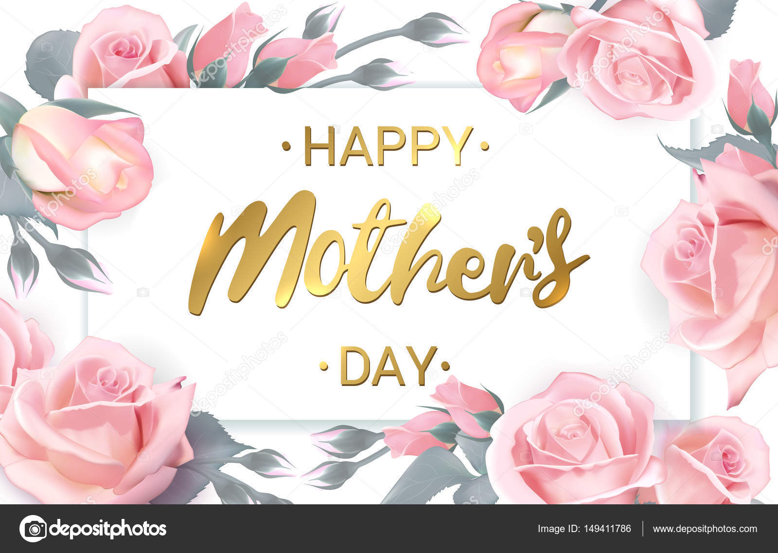 Mothers Day themed card Happy Mothers Day Rose Card Happy Mothers Day Rose Card Mothers Day Theme Card