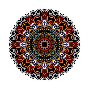 Mandala, Doğu tarzı. Vektör illistration.