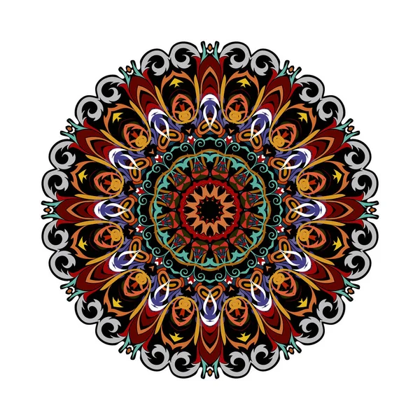 Mandala, stile orientale. Illistrazione vettoriale . — Vettoriale Stock