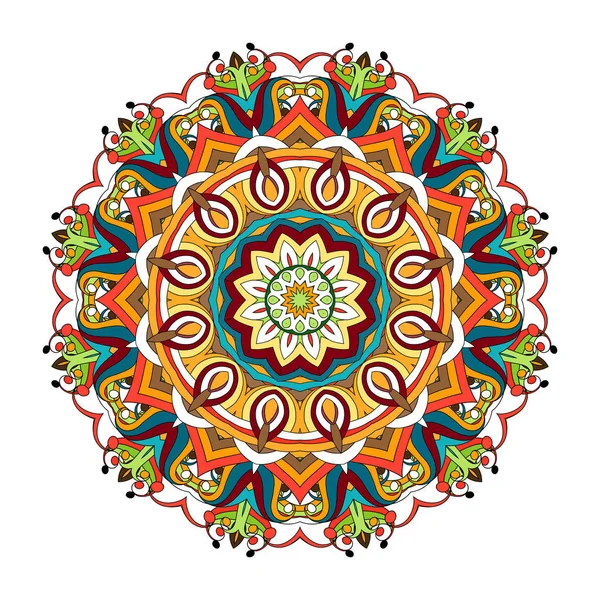 Mandala, stile orientale. Illistrazione vettoriale . — Vettoriale Stock