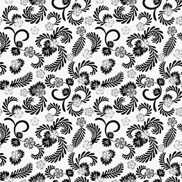 Bir basit çiçek desenli, düzenleme ve repainting için uygun. Beyaz bir arka plan üzerinde zarif çiçek gri desenli. Vektör.