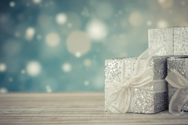 상자에 대 한 크리스마스, 새 해 선물 — 스톡 사진
