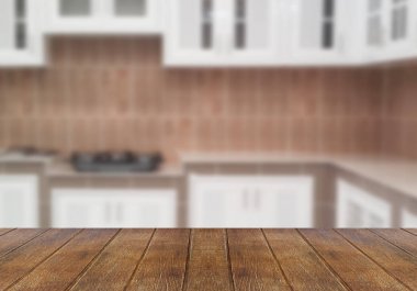 mutfak, ahşap masa üstü