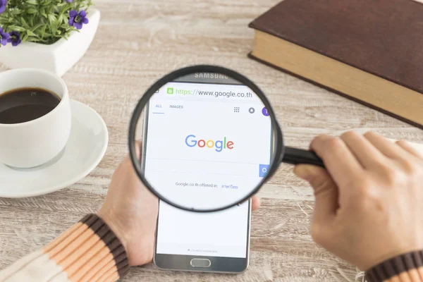 Google-Suche anzeigen. — Stockfoto