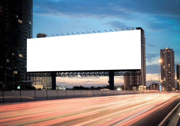 Blank billboard advertising — Stock Photo, Image