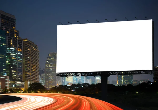 Blank billboard advertising — Stock Photo, Image