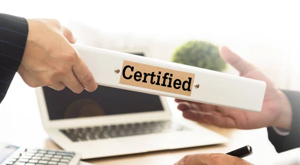 Certificato — Foto Stock