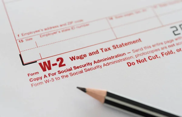 Tax Forms Form Wage Tax Statement — ストック写真