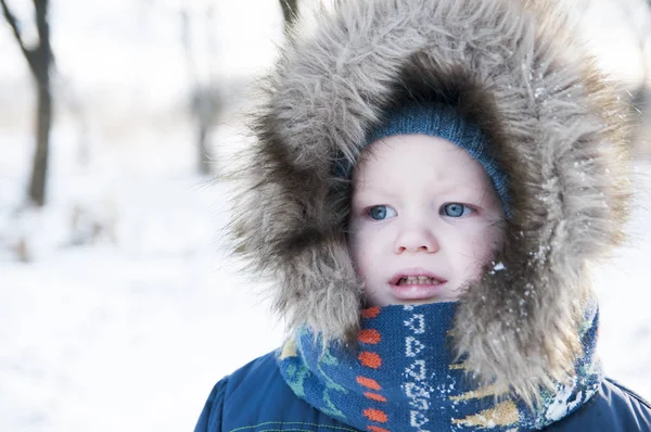 Retrato de un niño concentrado en el capó — Foto de Stock