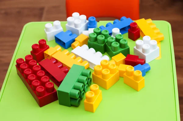 Colored plastic toy construrtor — Stock Photo, Image