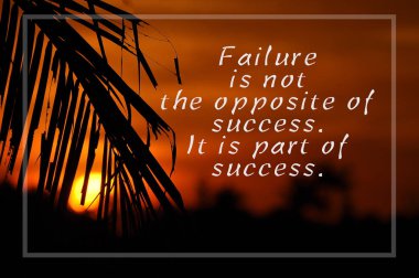 Hindistan cevizi yaprak silüeti üzerinde ilham motive edici teklif