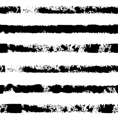 Çizgili kusursuz bir desen. Mürekkeple basılmış formlar. El çizimi. Vektör illüstrasyonu.