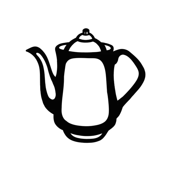 Waterkoker, koffie pot. Vectorillustratie. — Stockvector