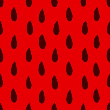 Dikişsiz desen doku karpuz hamuru ile. Mürekkep. El çizmek. Vektör çizim.