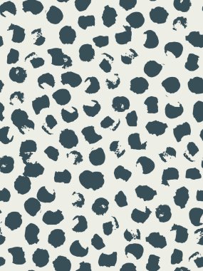 Mavi beyaz bir arka plan üzerinde lekeler yuvarlak dikkatsiz ile Seamless modeli. Mürekkep ve fırça. Soyut. Elle çizilmiş. Vektör çizim.