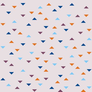 Geometrik şekiller üçgenler ile soyut seamless modeli. Vektör çizim.