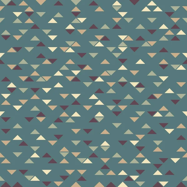 Abstrakt sømløst mønster med geometriske figurer trekanter. Vektorillustration . – Stock-vektor