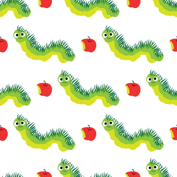 Eğlenceli çizgi film tırtıllar desen. Sevimli böcek