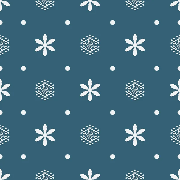 Snowflake Pattern - Snowflake vector pattern. — Stock Vector