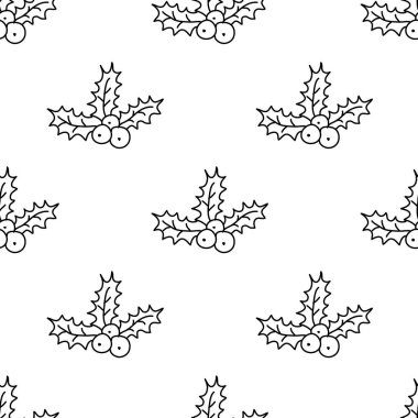 Vektör Noel çelenk ile seamless modeli. Tekstil tasarımı, ambalaj kağıdı, kartları için mükemmel tasarım.