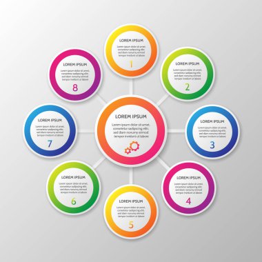 Vektör bilgi şablonu