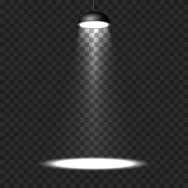 Vektor-Scheinwerfer auf transparentem Hintergrund — Stockvektor