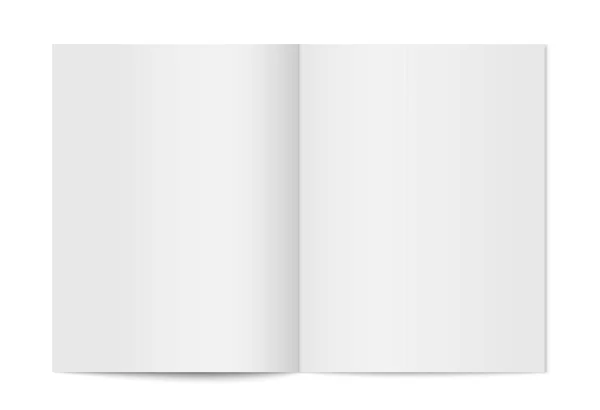 Vektör izole bir kitapçık alay etmek yukarıya. 