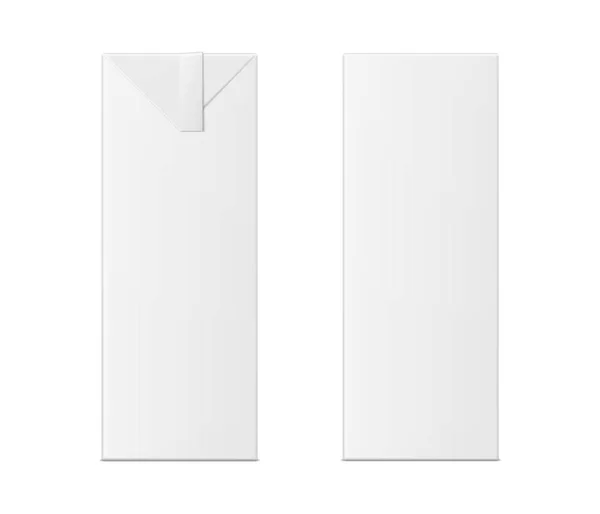 3D sahte süt veya meyve suyu kutusu vektör