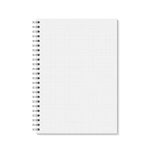 Vector realistische gesloten notebook. — Stockvector