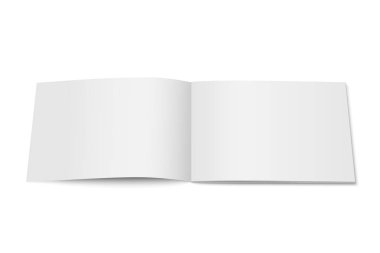 Vektör beyaz izole dergisi alay etmek yukarıya.