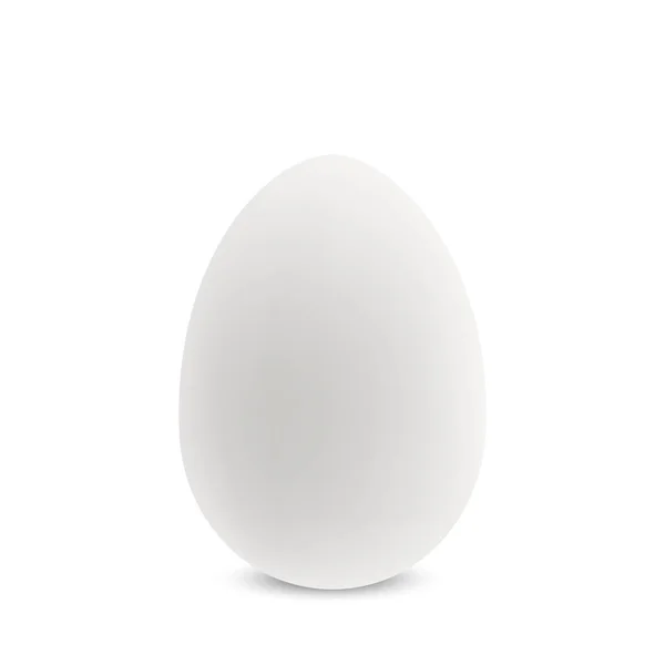Vector white single realistic egg. — Stock Vector