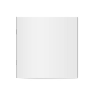 Vektör mockup izole kitapçık kapağının.