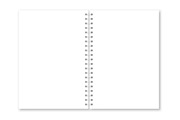 Vektör gerçekçi defter kapağı açılır.