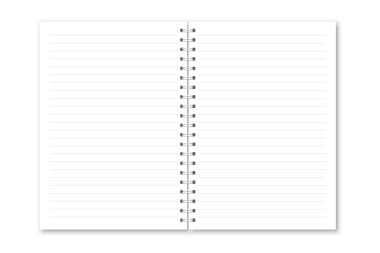 Vektör gerçekçi açılan not defteri.