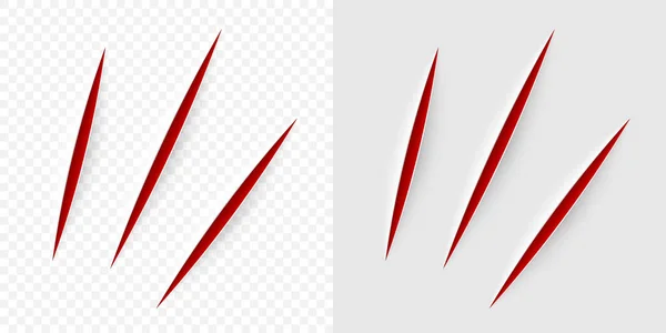 Vektör gerçekçi kırmızı bir office bıçak ile kesmek