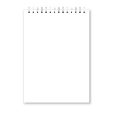Vektör gerçekçi defter kapağı açılır