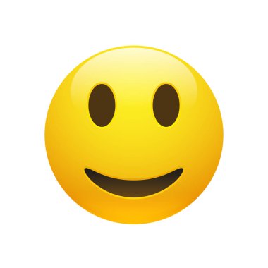 Emoji sarı gülen yüz vektör