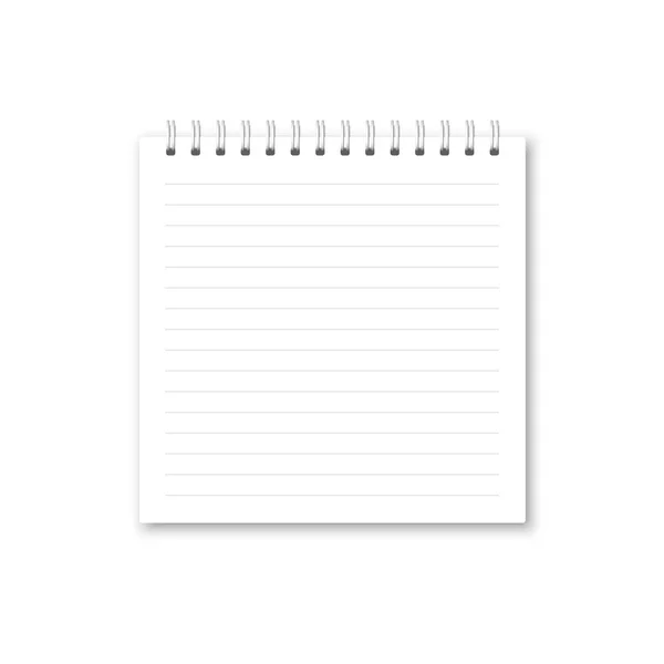 Vektör gerçekçi açılan not defteri.