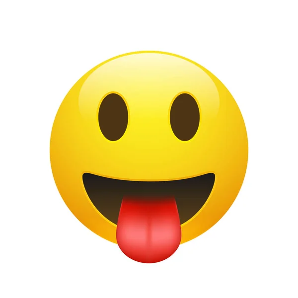 Wajah senyum kuning Vektor Emoji - Stok Vektor