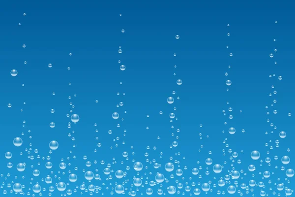 Vector onderwater lucht bubbels textuur geïsoleerd — Stockvector