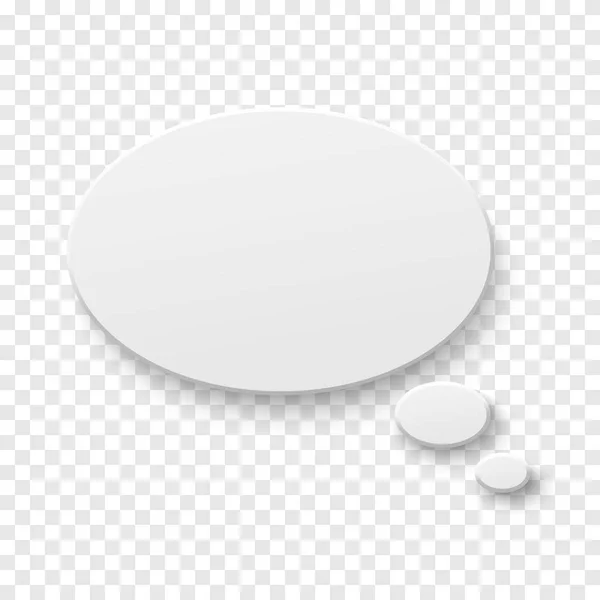 Vector blanco blanco burbuja de discurso de papel — Vector de stock